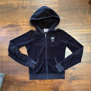 Juicy Couture Black Kids Hoodie with Crown Logo